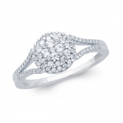 White God 1/2ct TDW Composite Diamond Ring - Handcrafted By Name My Rings™