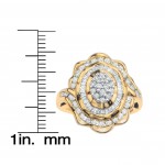 Two-tone Gold 1ct TDW Diamond Turtle Cocktail Ring by Ever One - Handcrafted By Name My Rings™