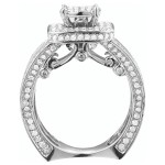 White Gold 1 1/5ct TDW Diamond Engagement Ring Set - Handcrafted By Name My Rings™
