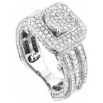 White Gold 1 1/5ct TDW Diamond Engagement Ring Set - Handcrafted By Name My Rings™