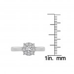 White Gold 1/2ct TDW Round Diamond Ring - Handcrafted By Name My Rings™