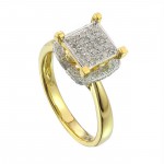 Gold 1/3ct TDW Diamond Ring - Handcrafted By Name My Rings™