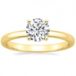 Gold 2/5ct TDW GIA Certified Round-cut Diamond Engagement Ring - Handcrafted By Name My Rings™