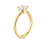 Gold 2ct TDW GIA Certified Round-cut Diamond Engagement Ring - Handcrafted By Name My Rings™