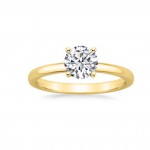 Gold 2ct TDW GIA Certified Round-cut Diamond Engagement Ring - Handcrafted By Name My Rings™