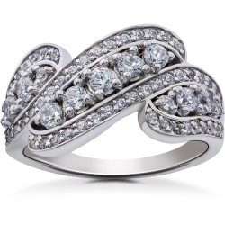 White Gold 1 1/4ct TDW Diamond Ring - Handcrafted By Name My Rings™