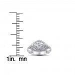 White Gold 1 3/4 ct Vintage Marquise Diamond Engagement Antique Unique Ring - Handcrafted By Name My Rings™