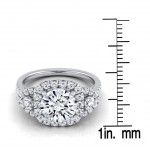 White Gold 1 5/8ct TDW Diamond IGI-certified Pave Shank - Handcrafted By Name My Rings™