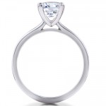 White Gold 1 ct TDW Lab Grown Eco Friendly Diamond Angelica Solitaire Engagement Ring - Handcrafted By Name My Rings™