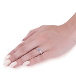 White Gold 1 ct TDW Lab Grown Eco Friendly Diamond Angelica Solitaire Engagement Ring - Handcrafted By Name My Rings™