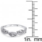White Gold 1/10 ct TDW Vintage Leaf Vine Diamond Wedding Ring - Handcrafted By Name My Rings™
