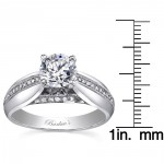 White Gold 1ct TDW Diamond Designer Engagement Ring - Handcrafted By Name My Rings™