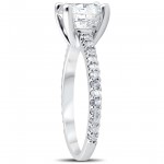White Gold 2 1/3 cttw Diamond Engagement Ring Solitaire Round Brilliant Cut - Handcrafted By Name My Rings™