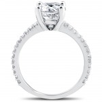 White Gold 2 1/3 cttw Diamond Engagement Ring Solitaire Round Brilliant Cut - Handcrafted By Name My Rings™
