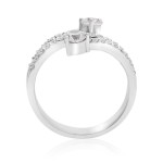 White Gold 3/4ct TDW Two Diamond Plus Ring - Handcrafted By Name My Rings™