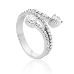 White Gold 3/4ct TDW Two Diamond Plus Ring - Handcrafted By Name My Rings™