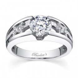 White Gold 1 1/10ct TDW White Diamond Engagement Ring - Handcrafted By Name My Rings™