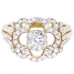 Gold 1/5ct TDW Fashion Diamond Ring - Handcrafted By Name My Rings™