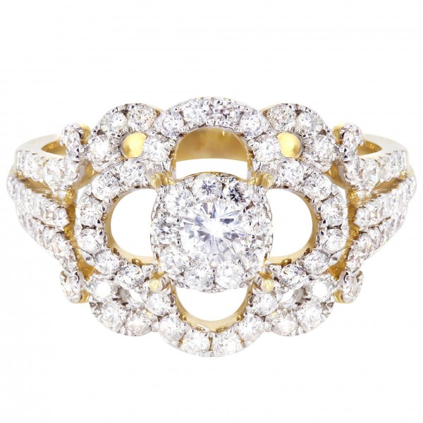 Gold 1/5ct TDW Fashion Diamond Ring - Handcrafted By Name My Rings™