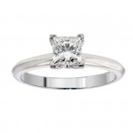 or White Gold or Platinum 3/4ct TDW GIA Certified Diamond Solitaire Engagement Ring - Handcrafted By Name My Rings™