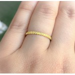 Sapphire Eternity Band 1.7mm Pave Yellow Sapphire Full Eternity Ring - Infinity - Handcrafted By Name My Rings™