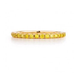 Yellow Sapphire Eternity Band 1.7mm - Stacking Ring - Handcrafted By Name My Rings™