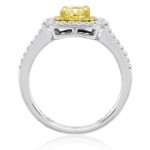 White and Gold 1 1/3ct Diamond TCW Yellow and White Ring - Handcrafted By Name My Rings™