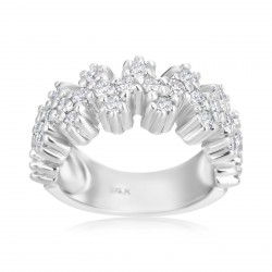 White Gold 1ct TDW Diamond Ring - Handcrafted By Name My Rings™