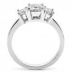 Gold 5/8ct TDW Princess Diamond Bridal Set - Handcrafted By Name My Rings™