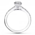 White Gold 1/3ct TDW Round-cut Diamond Promise Ring - Handcrafted By Name My Rings™