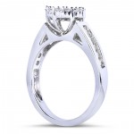 White Gold 3/4ct TDW Multi Stone Round Diamond Ring - Handcrafted By Name My Rings™