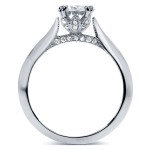 White Gold Certified 1 1/10ct Diamond Eco-Friendly Lab Grown Diamond Tulip Bu - Handcrafted By Name My Rings™
