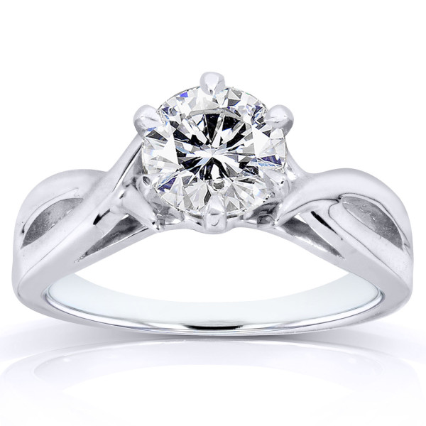 Kobelli 1ct Round Diamond Solitaire Ring