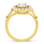 Gold Certified 3/4ct Diamond Eco-Friendly Lab Grown Diamond Blooming Flower Ring - Handcrafted By Name My Rings™