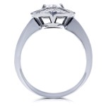 White Gold 1 7/8ct TDW Vintage Victorian Teardrop Diamond Engagement Ring - Handcrafted By Name My Rings™