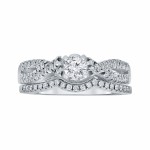 1/2ct TDW Diamond Braided Bridal Ring Set - Handcrafted By Name My Rings™