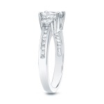 Gold 1 1/2ct TDW Certified Diamond Engagement Ring - Handcrafted By Name My Rings™
