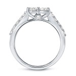 Gold 1/2ct TDW Round Cut Diamond 2-Stone Engagement Ring - Handcrafted By Name My Rings™
