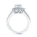 Gold 1ct TDW Princess Diamond Engagement Ring - Handcrafted By Name My Rings™