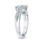 Gold 3/4ct TDW 2-Stone Diamond Engagement Ring - Handcrafted By Name My Rings™