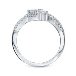 Gold 3/4ct TDW 2-Stone Diamond Engagement Ring - Handcrafted By Name My Rings™