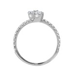 Gold 3/4ct TDW Diamond 3-Prong 2-Stone Engagement Ring - Handcrafted By Name My Rings™