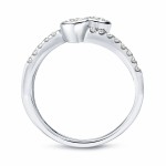 Gold 3/4ct TDW Round Cut Diamond 2-Stone Engagement Ring - Handcrafted By Name My Rings™