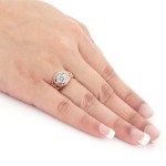 Rose Gold 1 1/2 ct TDW Round Diamond Ring - Handcrafted By Name My Rings™