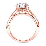 Rose Gold 1 1/2ct TDW Certified Round Diamond Bridal Set - Handcrafted By Name My Rings™