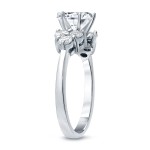 White Gold 1 1/2ct TDW Certified Round Diamond Ring - Handcrafted By Name My Rings™