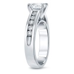 White Gold 1ct TDW Diamond Solitaire Engagement Ring - Handcrafted By Name My Rings™