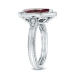White Gold 2ct TDW Pink Diamond Marquise Ring - Handcrafted By Name My Rings™