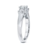 Platinum 1 3/4ct TDW Round Diamond 3-Stone Engagement Ring - Handcrafted By Name My Rings™