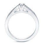 Platinum 1/4ct TDW Round Diamond Bridal Ring Set - Handcrafted By Name My Rings™
